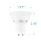 Luxrite MR16 LED Light Bulbs 6.5W (50W Equivalent) 500LM 3000K Soft White Dimmable GU10 Base 12-Pack LR21501-12PK - alternate 6